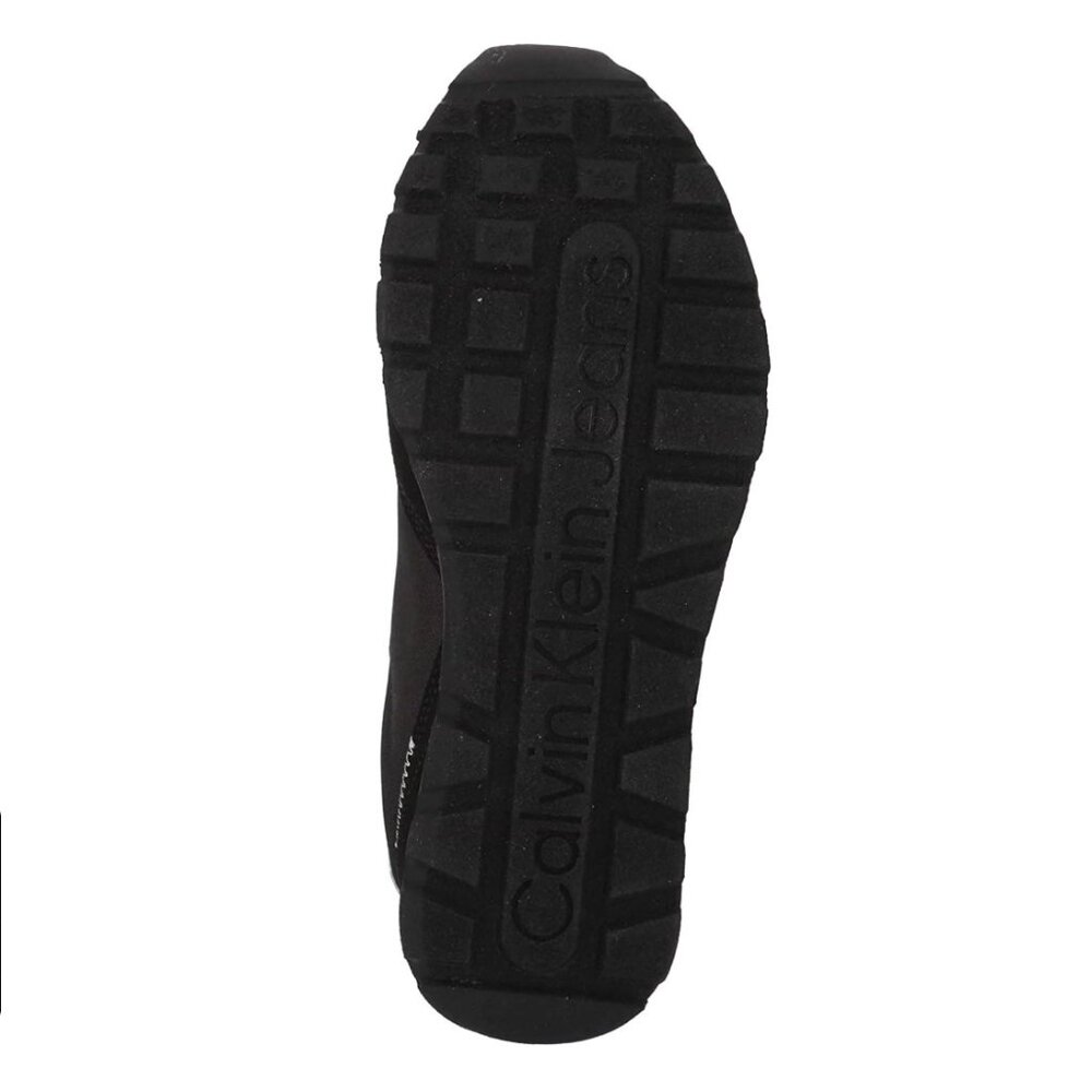 Calvin Klein EDEN Men's Low-Top Lace-Up Sneakers Black/Silver Size 8 M - Picture 8 of 9
